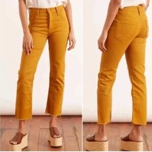 MOTHER The Tomcat Ankle Fray Jeans
Mustard yellow